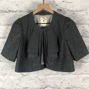 NWOT Elevenses Wool Blend Bolera Cropped Coat Sz 0